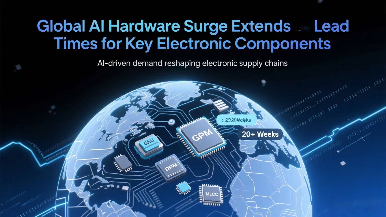 Global AI Hardware Surge Extends Lead Times for Key Electronic Components