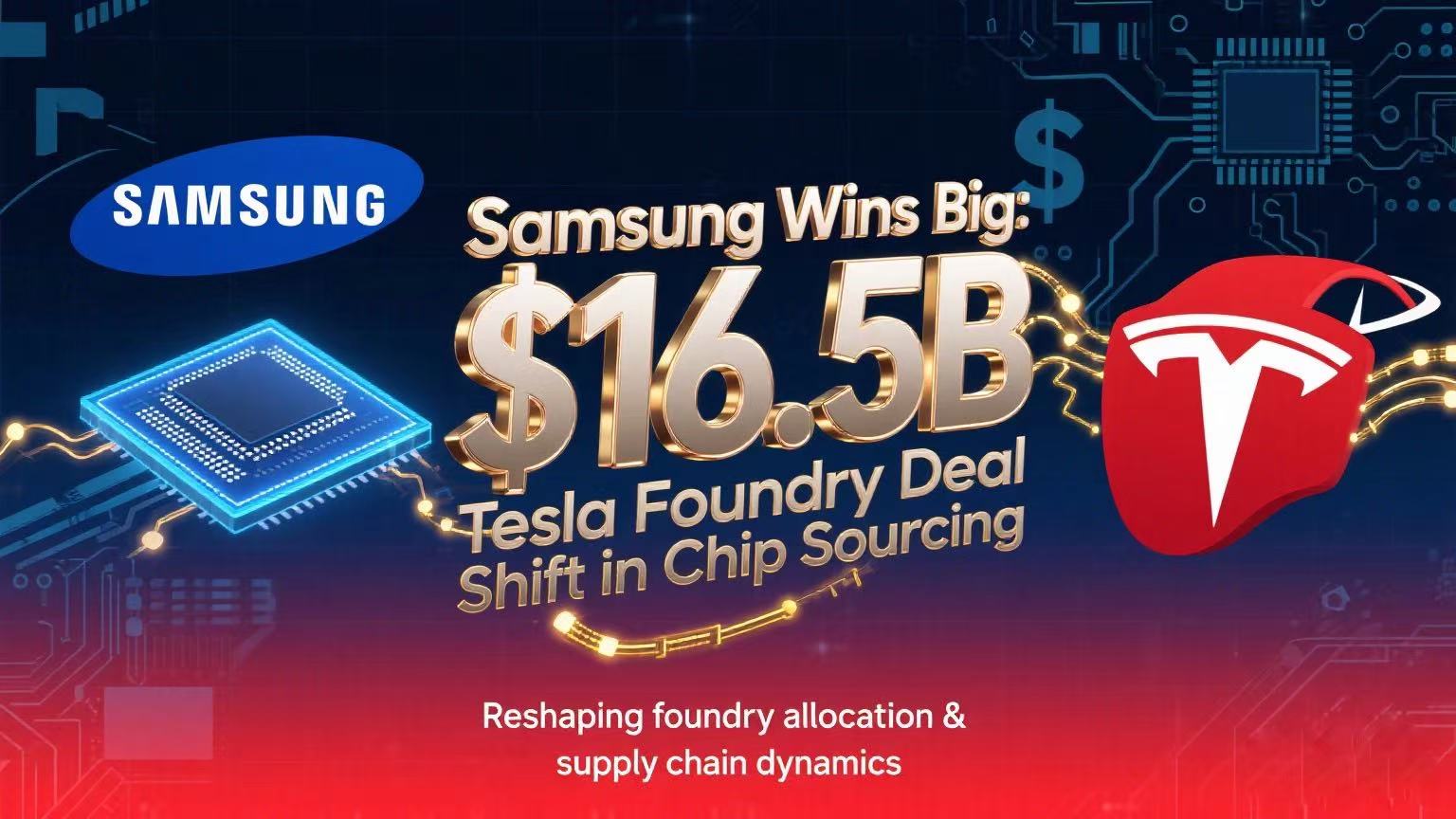 Samsung Wins Big: $16.5B Tesla Foundry Deal Signals Shift in Chip Sourcing